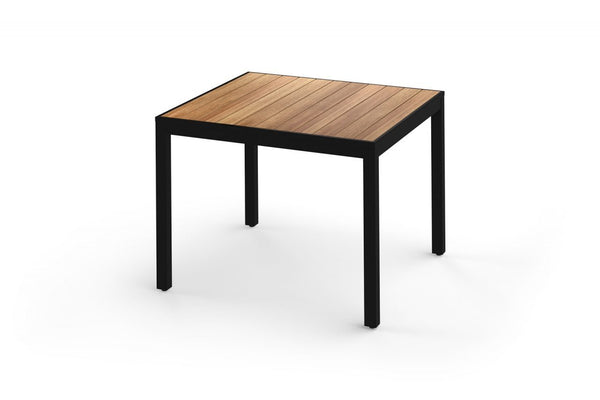 ALLUX Dining Table 100x100 cm - Straight Slats
