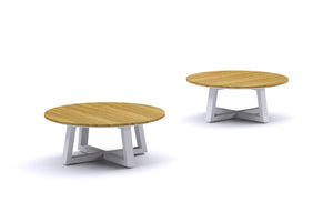 MONO Round Outdoor Lounge Table (110cm) - Teak