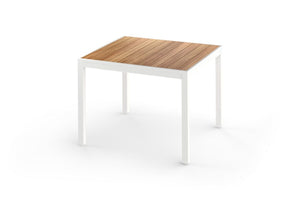 ALLUX Dining Table 100x100 cm - Straight Slats