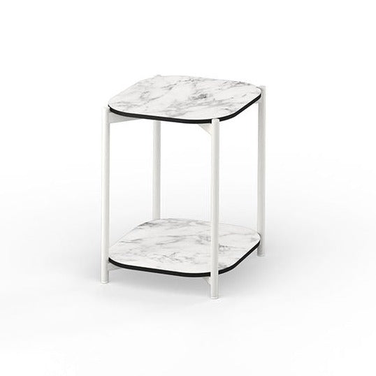 TITAN Side Table with Shelf 40x40 Cm HPL