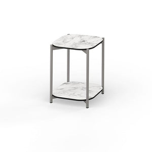 TITAN Side Table with Shelf 40x40 Cm HPL