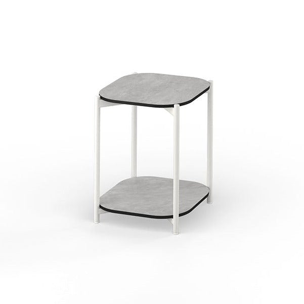 TITAN Side Table with Shelf 40x40 Cm HPL